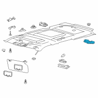 OEM 2018 Ford Explorer Reading Lamp Assembly Diagram - BB5Z-13776-AK