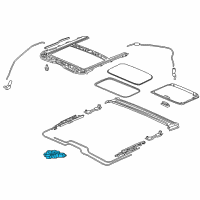 OEM Honda Civic Motor Assy., Sunroof Diagram - 70450-TBG-A01