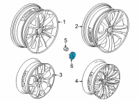 OEM Acura MDX Cap Assembly Diagram - 44732-TGV-A01