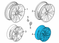 OEM 2022 Acura TLX Wheel Assembly, Al 20X Diagram - 42800-TGZ-A90