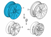 OEM Acura TLX Wheel Assembly (18X8J) Diagram - 42800-TGV-A30