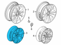 OEM 2022 Acura TLX Wheel Assembly, Al 20X Diagram - 42800-TGZ-A80