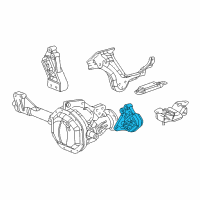 OEM 2003 Dodge Ram 2500 Bracket-Engine Mount Diagram - 52021163AA