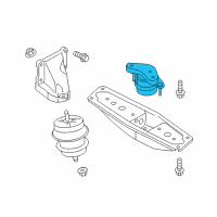OEM Infiniti INSULATOR - Engine Mounting, Rear Diagram - 11320-4HK0A