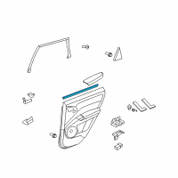 OEM Acura RDX Weatherstrip, Rear Door (Inner) Diagram - 72835-STK-A01