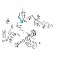 OEM 2007 Nissan 350Z Hose-Return, Power Steering Diagram - 49725-EV01A