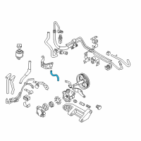 OEM 2005 Infiniti G35 Power Steering Suction Hose Assembly Diagram - 49717-AM600