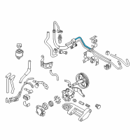 OEM 2006 Nissan 350Z Hose & Tube Assy-Power Steering Diagram - 49721-CF40A