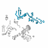 OEM Nissan 350Z Hose & Tube Set-Power Steering Diagram - 49710-CF40B