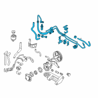 OEM 2008 Nissan 350Z Hose Tube Set-Power Steering Diagram - 49710-EV00A