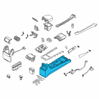 OEM 2011 Hyundai Equus Console Assembly-Floor Diagram - 84610-3N200-HZ