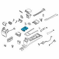 OEM Hyundai Equus Cover Assembly-Console Indicator Diagram - 84654-3N603-RAL