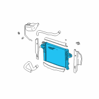 OEM Jeep Liberty Engine Cooling Radiator Diagram - 52080123AC