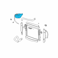 OEM 2002 Jeep Liberty Bottle-COOLANT Recovery Diagram - 52079702AG