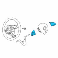 OEM Nissan Sentra SWITCH ASSY - STEERING Diagram - 25550-6LB0B