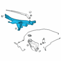 OEM 2015 Dodge Viper WIPERASSY-Windshield Diagram - 4865509AE