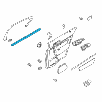 OEM 2011 Lincoln MKS Belt Weatherstrip Diagram - 8A5Z-5425860-A