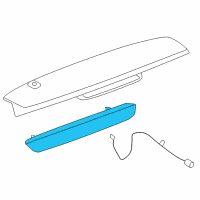 OEM 2014 Cadillac Escalade High Mount Lamp Diagram - 22754158