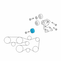 OEM Lexus Pulley Sub-Assy, Idler Diagram - 16603-0P030