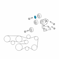 OEM Lexus Plate, Idler Pulley Cover Diagram - 16649-31020
