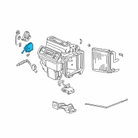 OEM Honda Odyssey Motor Assembly, Mode Diagram - 79140-S84-A01