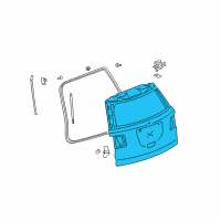 OEM GMC Acadia Lift Gate Diagram - 22909944