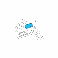 OEM Jeep Liberty Lamp-High Mounted Stop Diagram - 55155832AB