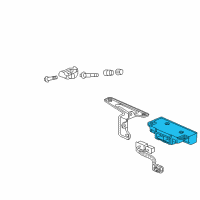 OEM 2007 Honda Element Receiver Unit, Tpms Diagram - 39350-SCV-A01