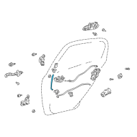 OEM 2001 Toyota Echo Lock Rod Diagram - 69715-52010