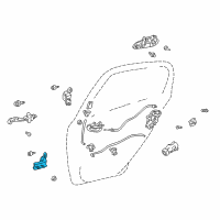 OEM 2005 Toyota Echo Hinge Diagram - 68780-52011