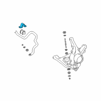 OEM Toyota Echo Stabilizer Bar Bracket Diagram - 48824-52010