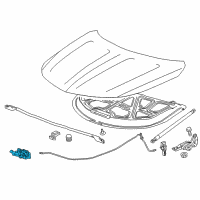 OEM 2018 Chevrolet Impala Latch Diagram - 84156187