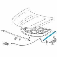 OEM 2014 Chevrolet Impala Support Strut Diagram - 20998191