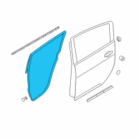 OEM Nissan Leaf Weatherstrip-Rear Door, RH Diagram - 82830-5SF0A