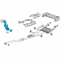 OEM Cadillac ATS Converter & Pipe Diagram - 12656409