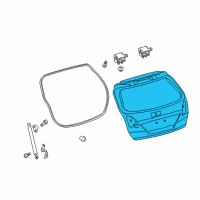 OEM 2013 Toyota Venza Lift Gate Diagram - 67005-0T061