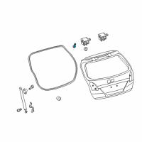 OEM 2014 Toyota RAV4 Hinge Bolt Diagram - 90080-10340