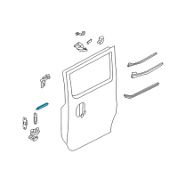 OEM Nissan NV200 Checker-SLIDEDOOR, LH Diagram - 82431-3LM0A