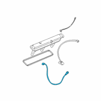 OEM Cadillac CTS Sensor, Knock Diagram - 90530434