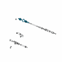 OEM 2003 Honda Civic JOINT SET, OUTBOARD Diagram - 44014-S5A-953