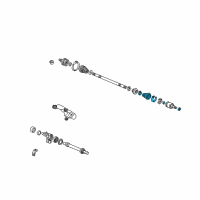 OEM Honda Civic Boot Set, Inboard Diagram - 44017-S5A-010