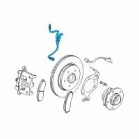 OEM Chevrolet Equinox Brake Hose Diagram - 22706714