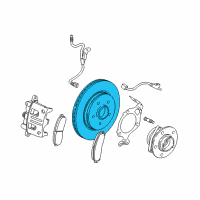 OEM 2004 Saturn Vue Front Brake Rotor Diagram - 22666578