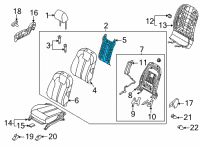 OEM 2022 Kia Sorento Heater-Front Seat Ba Diagram - 88370R5000