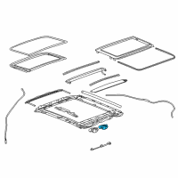 OEM Cadillac XTS Window Shade Motor Diagram - 22800971