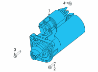 OEM 2022 Jeep Gladiator Engine Starter Diagram - 56029667AC