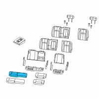 OEM 2022 Ram 3500 Seat Cushion Foam Right Diagram - 68067025AA