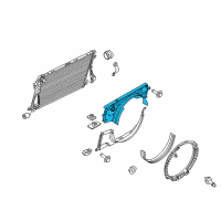 OEM Ford F-350 Super Duty Upper Shroud Diagram - BC3Z-8146-L