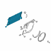 OEM 2015 Ford F-350 Super Duty Radiator Diagram - BC3Z-8005-K