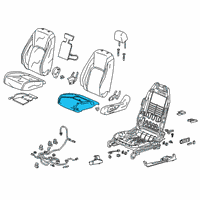 OEM 2018 Honda Clarity Pad Complete Left, Front Cushion Diagram - 81537-TRT-A01